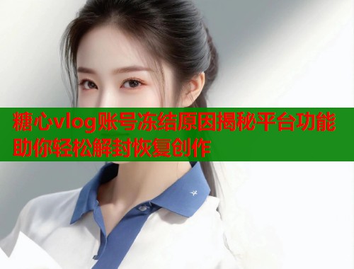 糖心vlog账号冻结原因揭秘平台功能助你轻松解封恢复创作  第1张